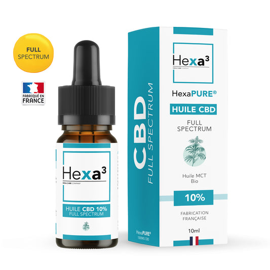 Aceite CBD 10% Full Spectrum MCT Bio 10ml HexaPURE®