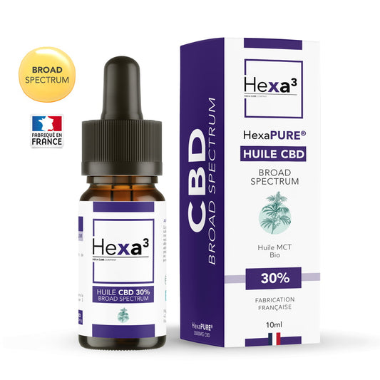 Huile CBD 30% FULL Spectrum MCT Bio 10ml HexaPURE® Hexa3